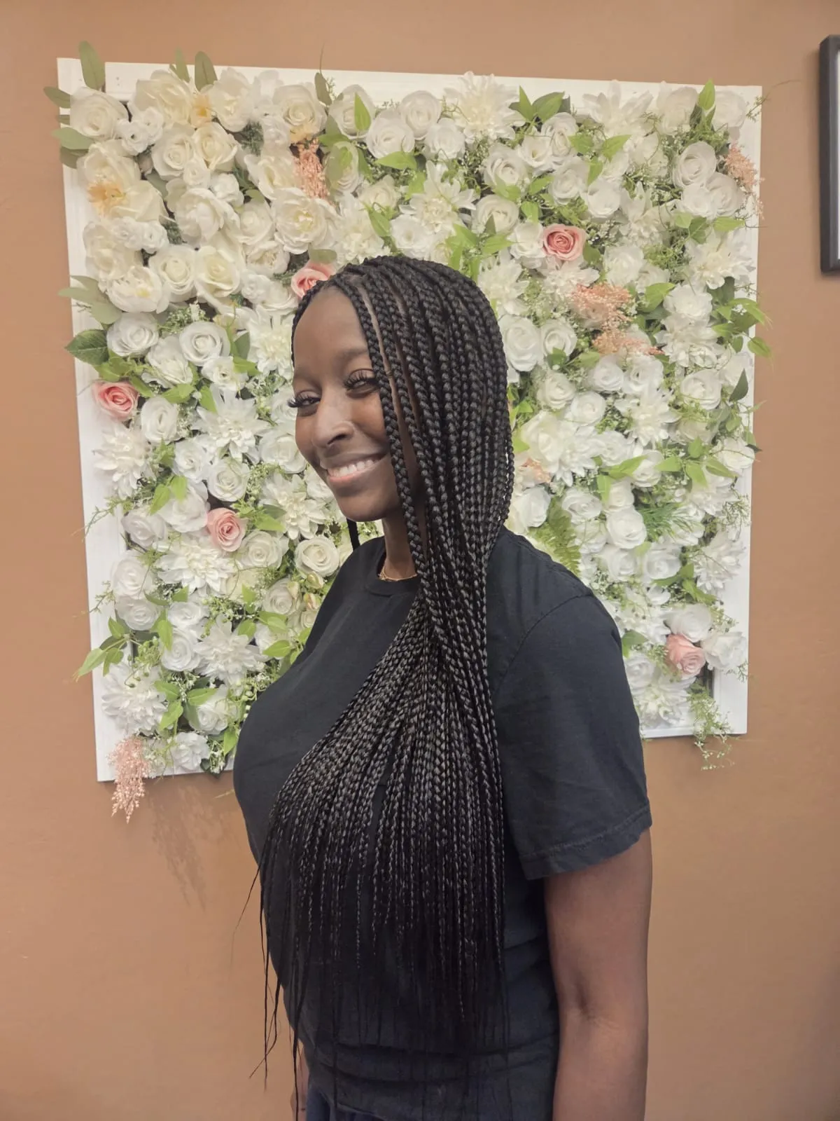 Hair braiding style at Eva's Salon Chandler AZ