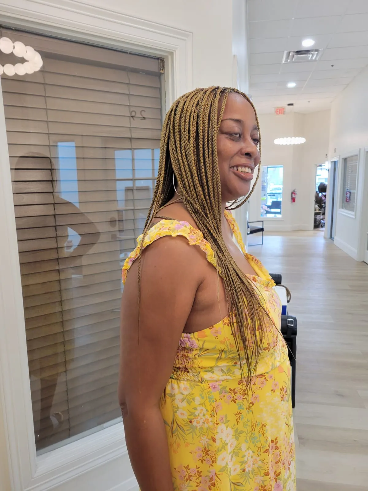 Hair braiding style at Eva's Salon Chandler AZ
