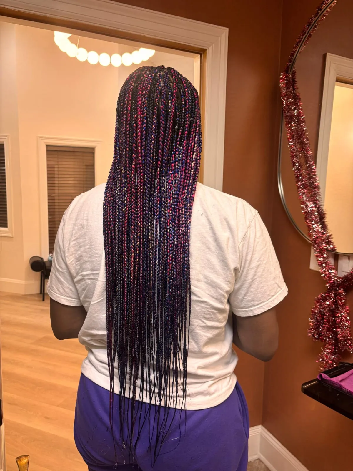 Hair braiding style at Eva's Salon Chandler AZ