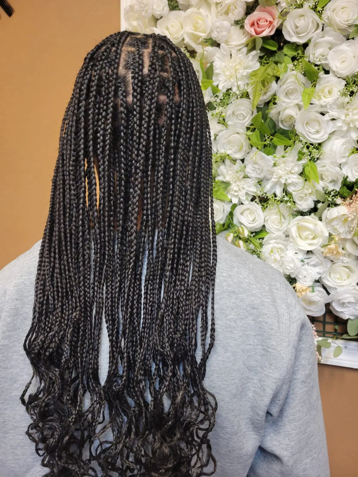 Hair braiding style at Eva's Salon Chandler AZ