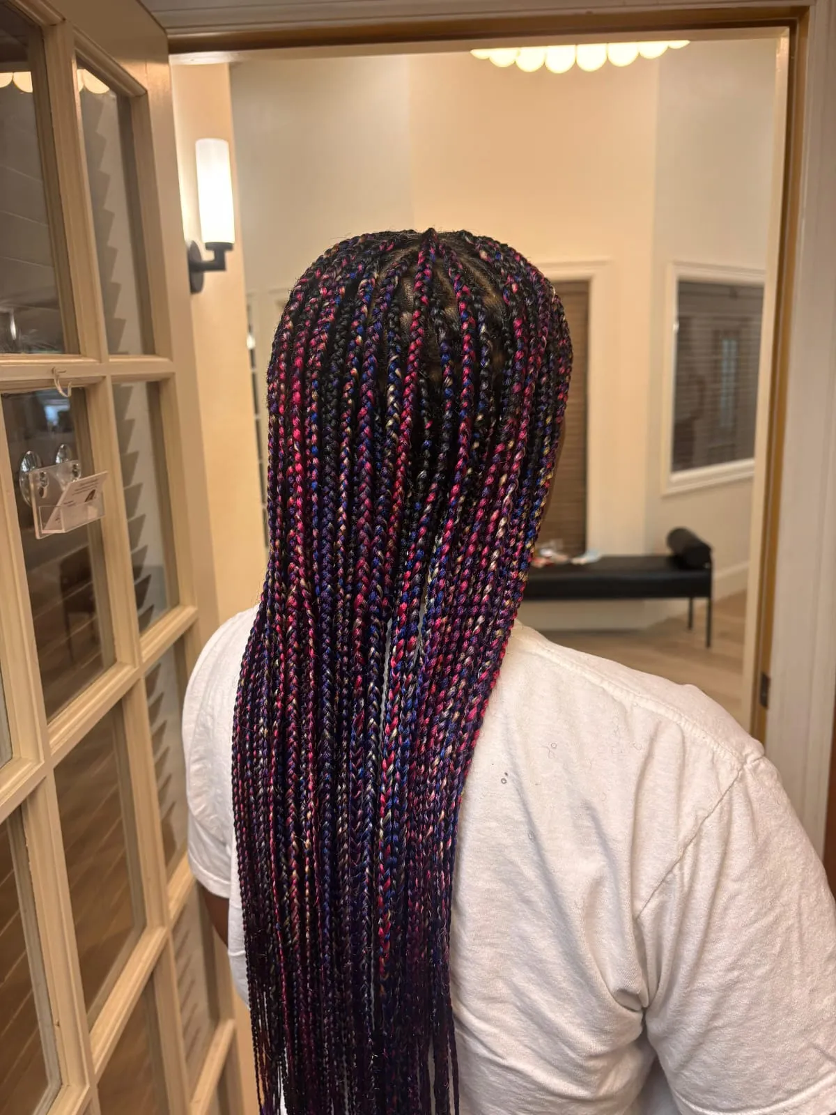 Hair braiding style at Eva's Salon Chandler AZ